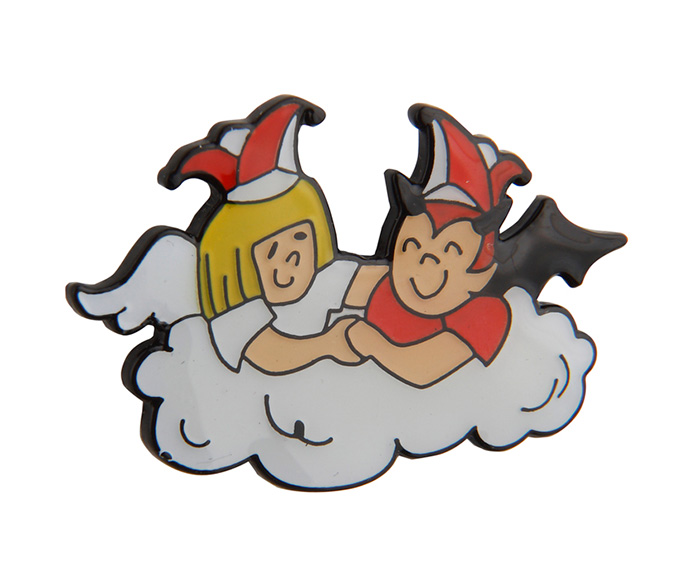 Carnival couple on cloud